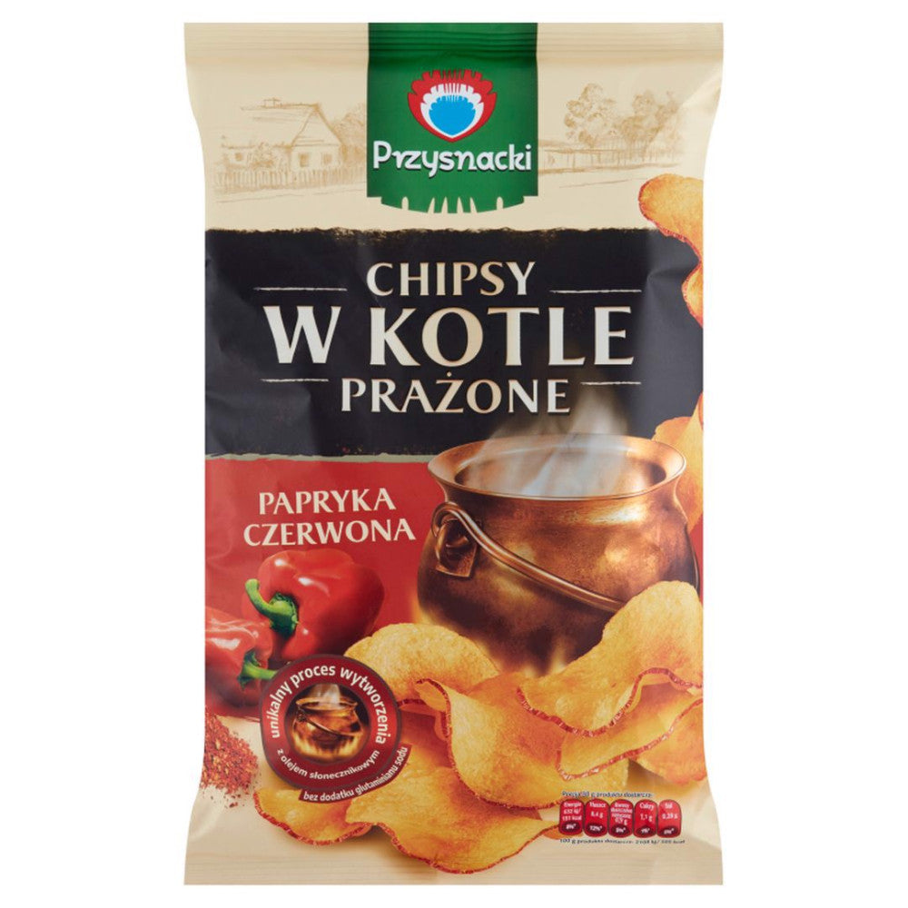 Chipsy w kotle prażone paprykowe 125g Przysnacki