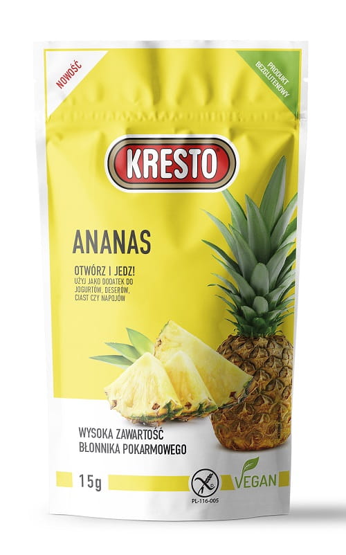 Ananas Liofilizowany 15g Kresto