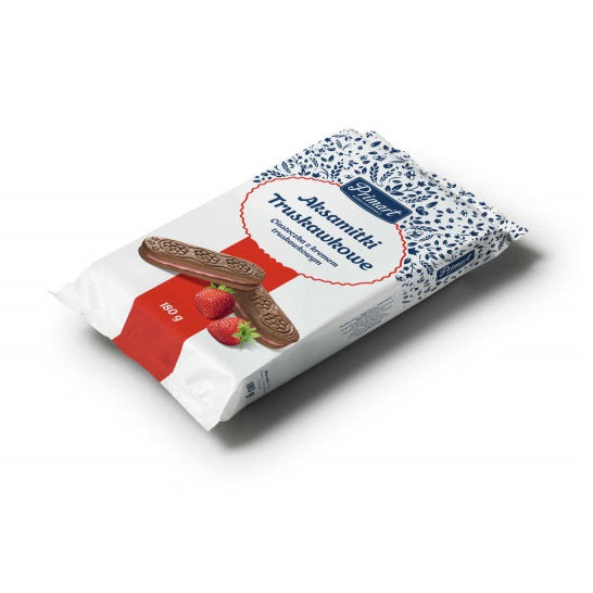 Ciastka aksamitki truskawkowe 180g Primart