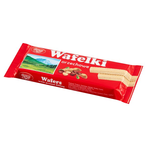 Wafle 80g orzechowe Skawa