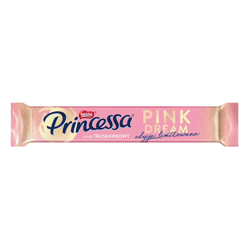 Wafel Princessa Pink Dream – smak truskawkowy 37g