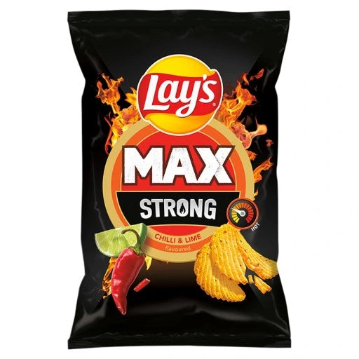 Chipsy Lays Max Strong o smaku ostrego chilli i limonki 120g