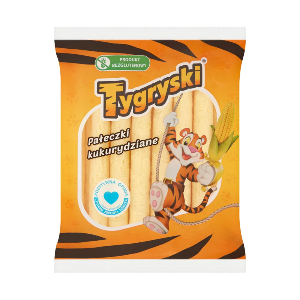Chrupki kukurydziane pałeczki Tygryski 60g TBM