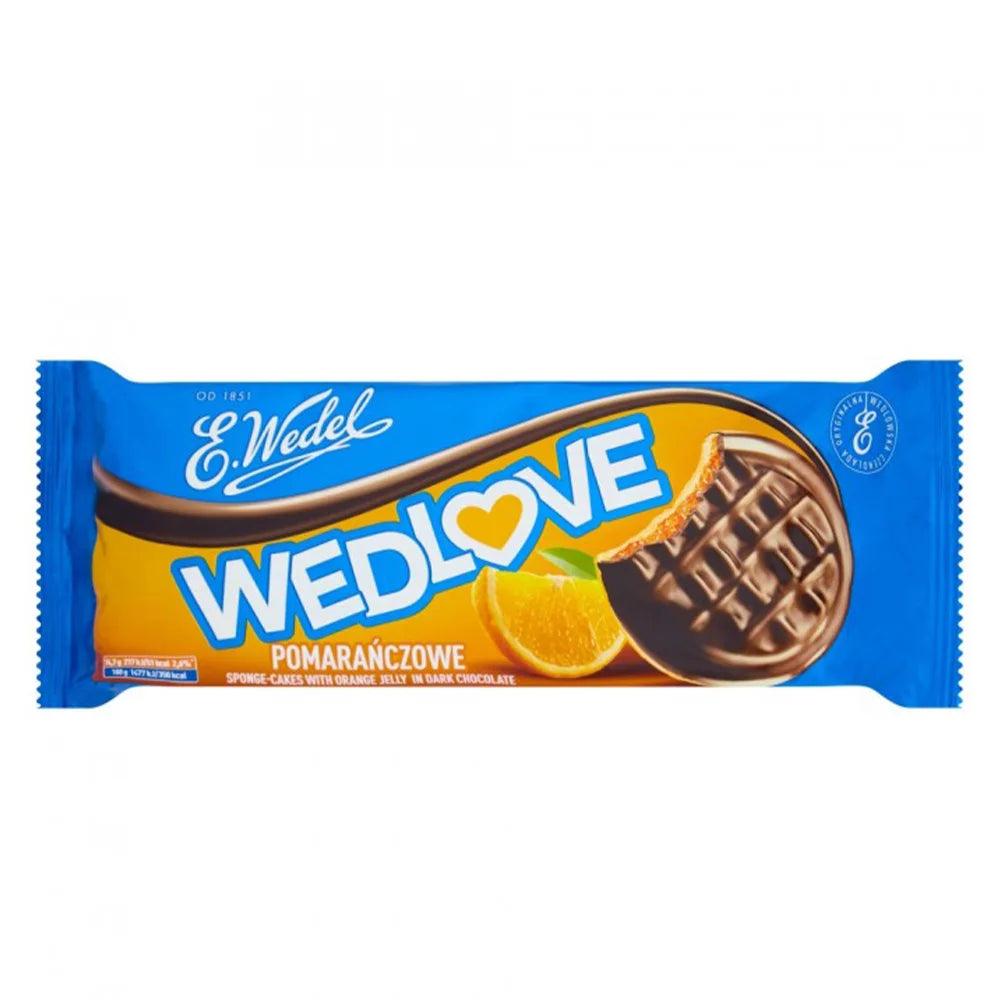 Biszkopty Wedlove z galaretką pomarańczową Wedel 147g Lotte