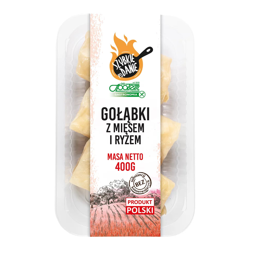 Gołąbki z mięsem i ryżem 400g Społem PSS