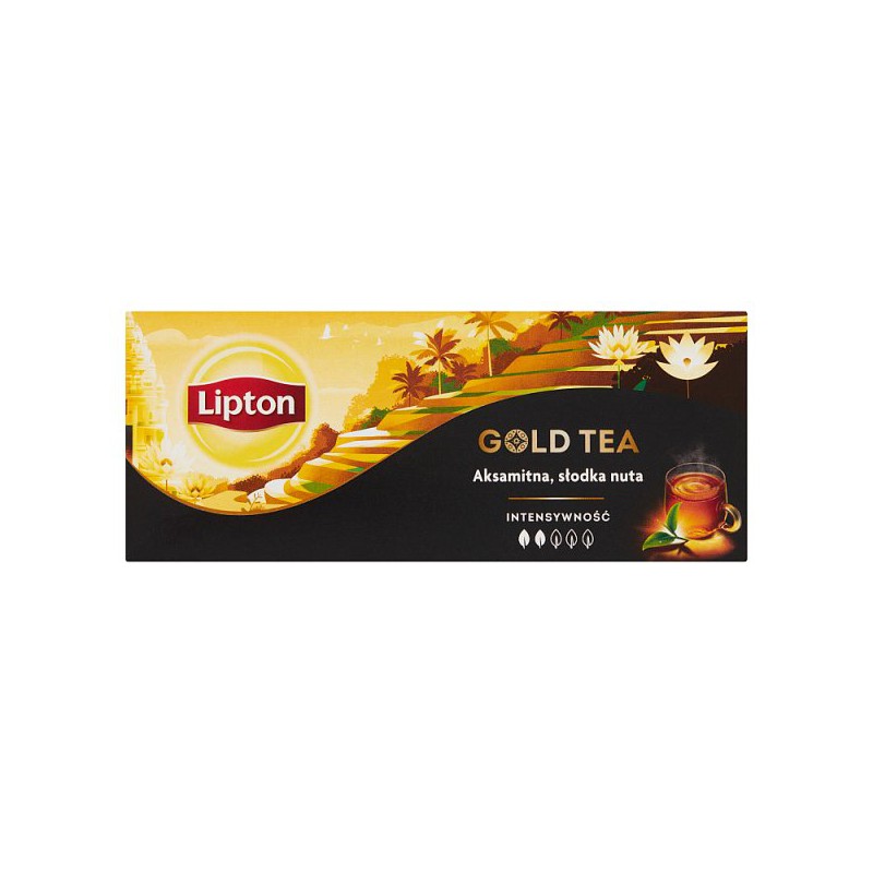 Herbata Gold Tea czarna aromatyzowana 37,5 g Lipton