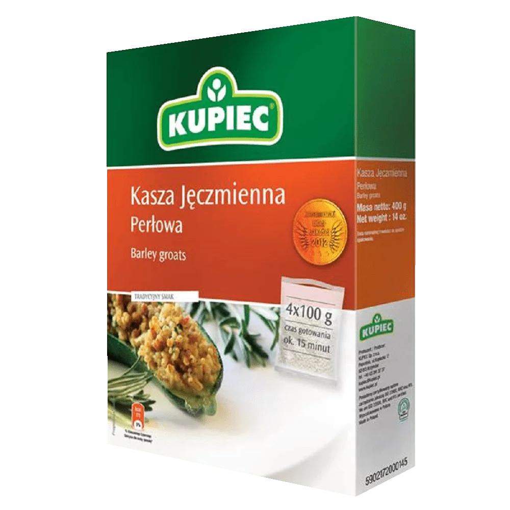 Kasza jęczmienna perłowa 4x100g Kupiec