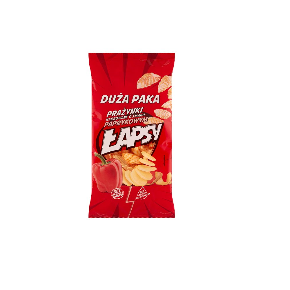 Prażynki ziemniaczane o smaku paprykowym Łapsy 110g TBM