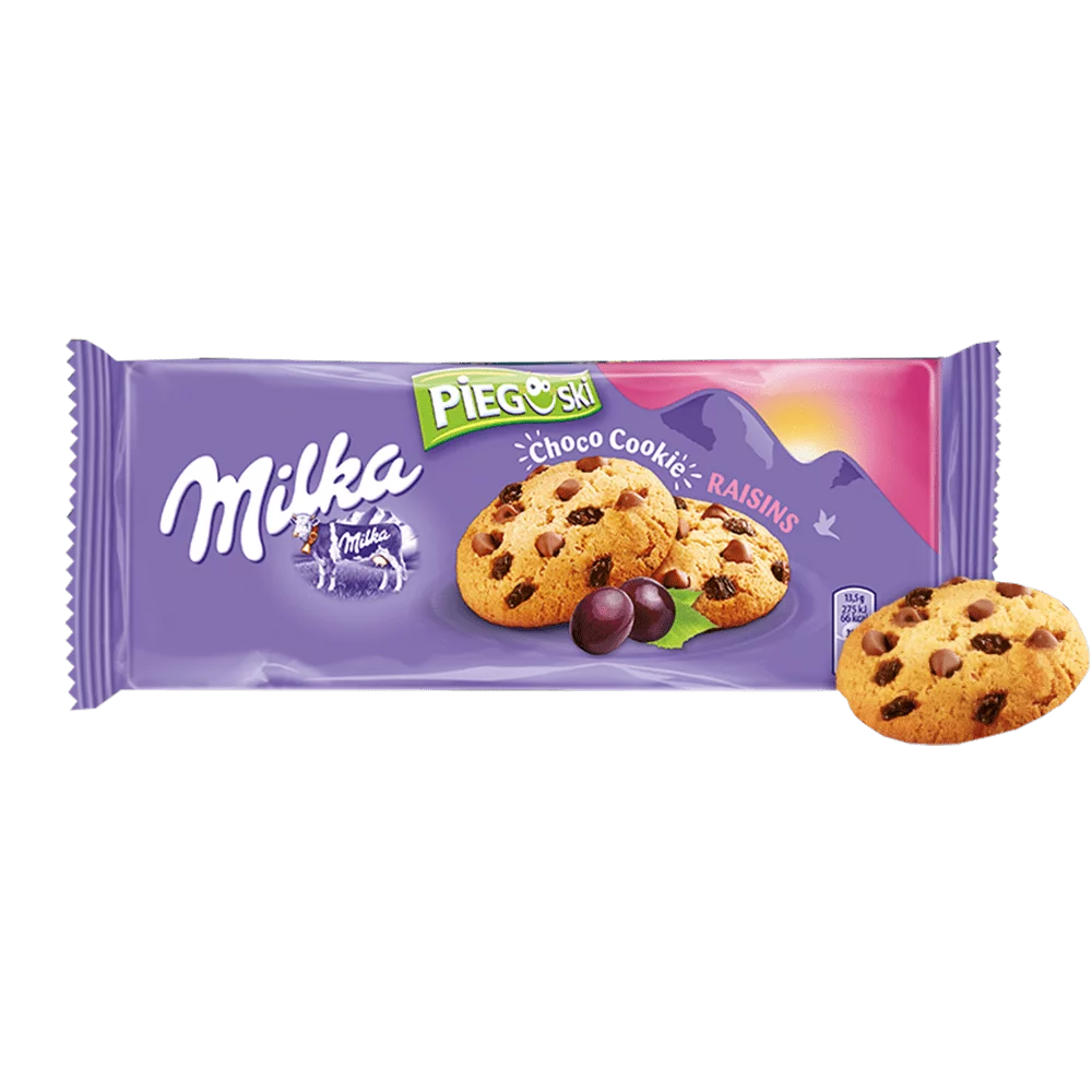 Ciastka Milka pieguski z rodzynkami 135g Lu Polska