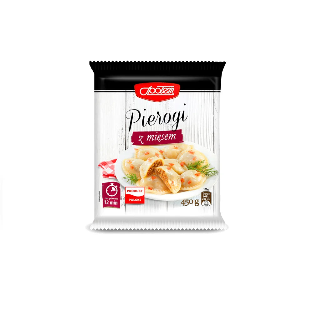 Pierogi z mięsem mrożone 450g MW Społem