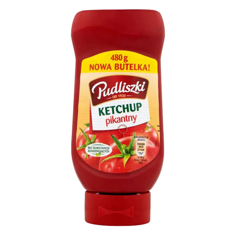 Ketchup pikantny Pudliszki 480g Heinz