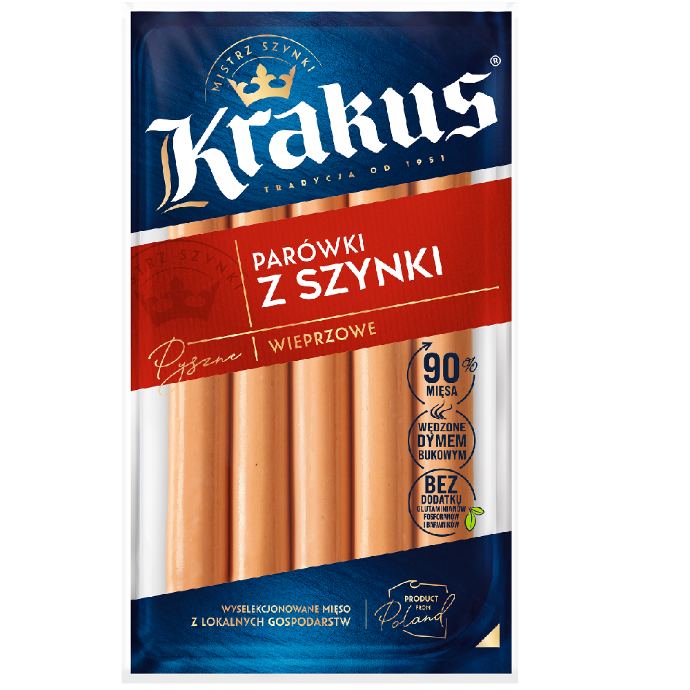 Parówki z szynki 200g Animex