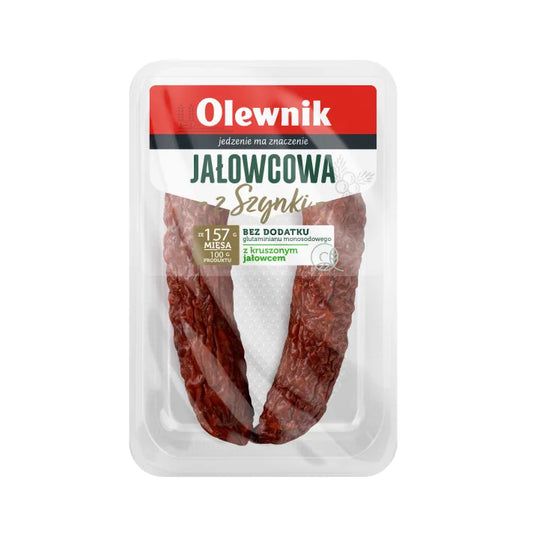 Kiełbasa jałowcowa z szynki 180g Olewnik