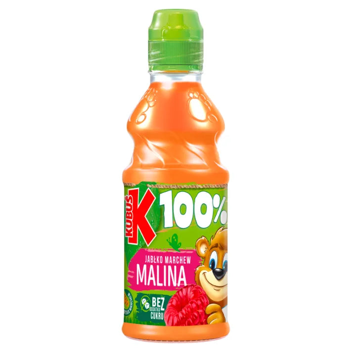 Kubuś 100% Malina marchew jabłko 0,3l