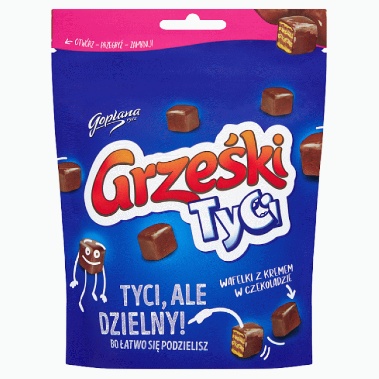 Wafle Grześki TYCI w Czek Deserowej 120g