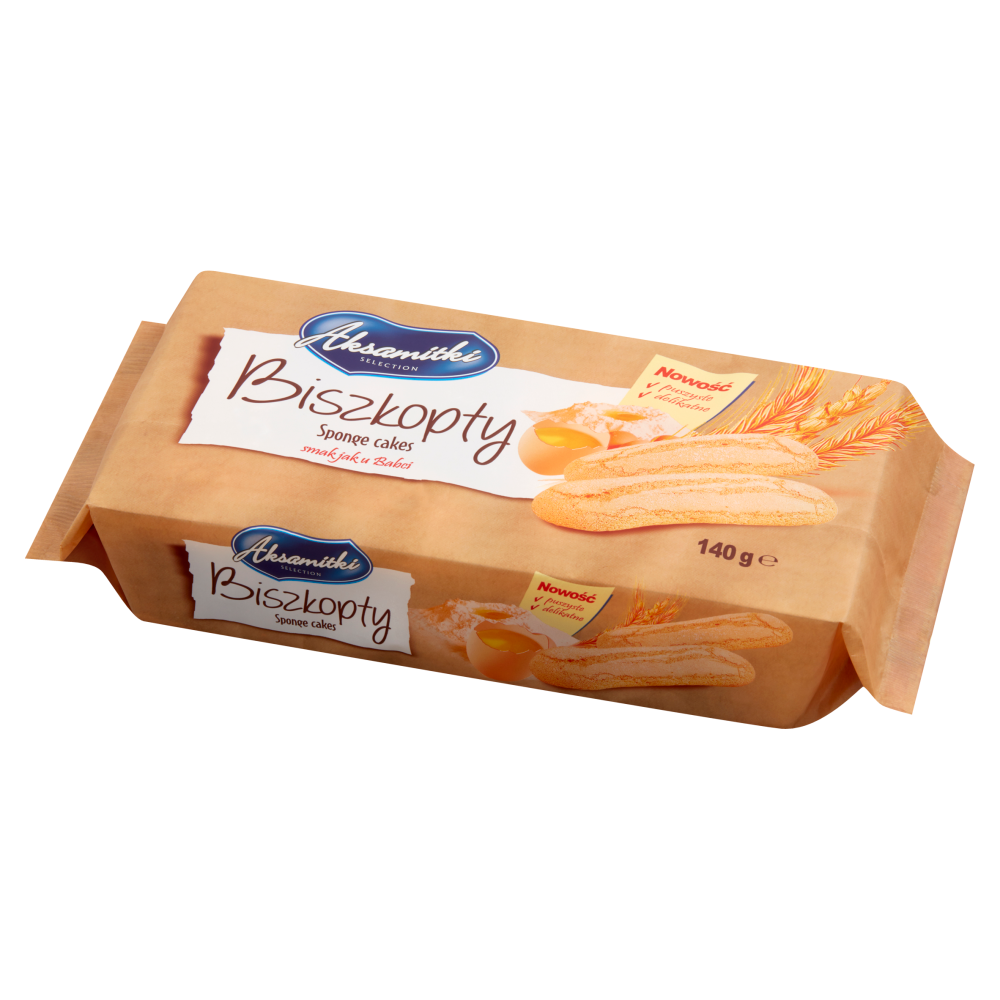 Biszkopty Aksamitki Podłużne 140g Eurosnack