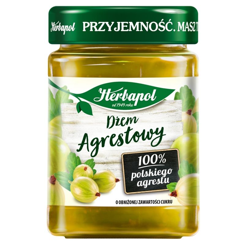 Dżem agrestowy niskosłodzony 280g Herbapol
