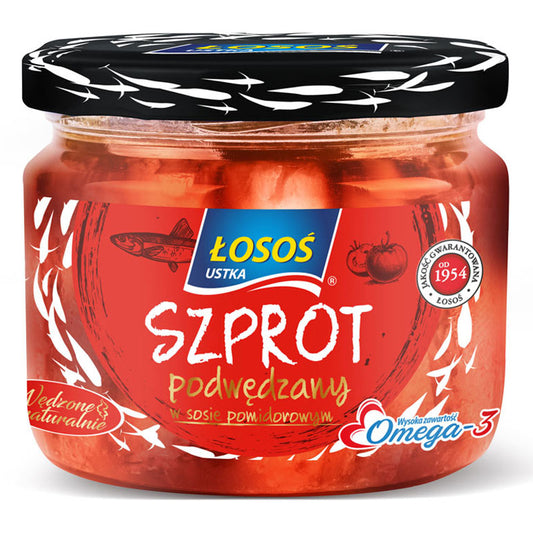 Szprot podwędzany w sosie pomidorowym 250g Łosoś Ustka