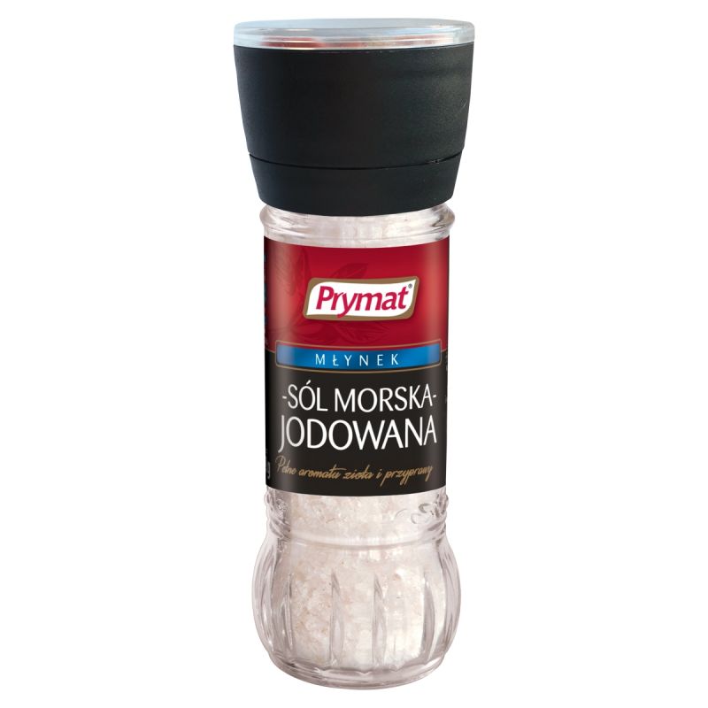 Młynek Sól morska jodowana 110 g Prymat