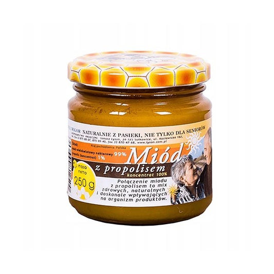 Miód z propolisem 250g Łysoń