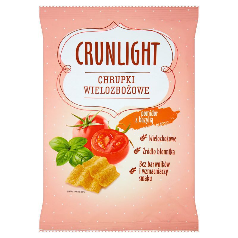 Chipsy wielozbożowe pomidor z bazylią 70g TBM