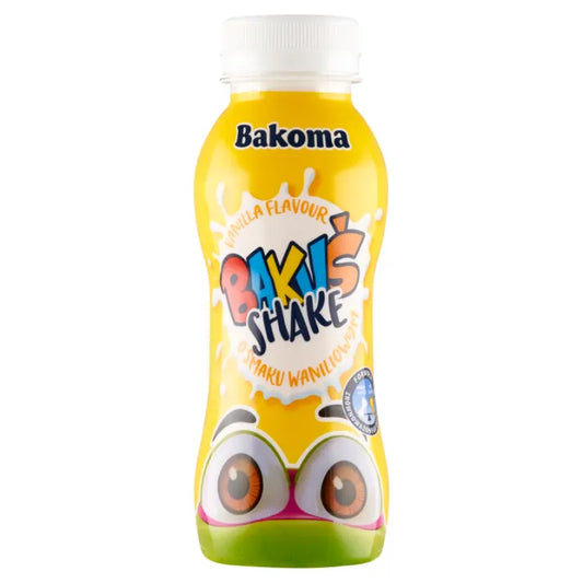 Bakuś Shake o smaku waniliowym 230g Bakoma