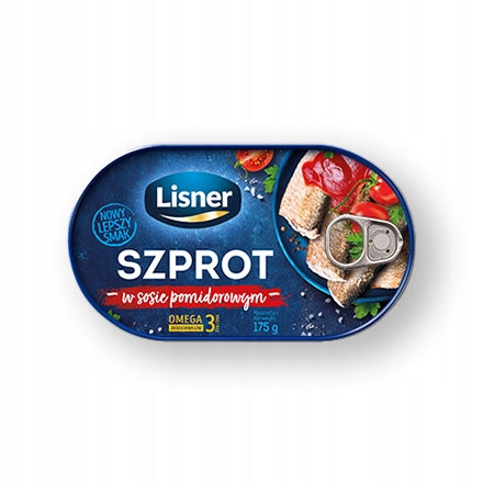 Szprot w kremie pomidorowym 175g Lisner