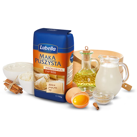 Mąka puszysta poznańska typ 500 1kg Lubella
