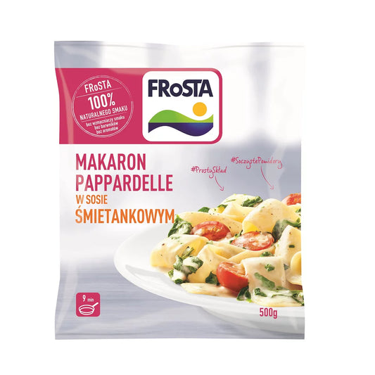 Makaron pappardelle w sosie śmietanowym 500g Frosta