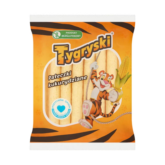 Chrupki kukurydziane pałeczki Tygryski 60g TBM