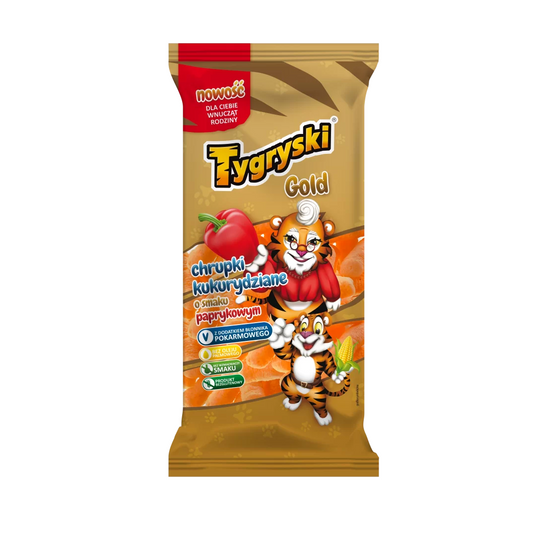 Chrupki kukurydziane paprykowe Tygryski Gold 100g