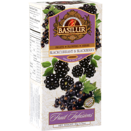 Napar Owocowy Blackcurrant Blackberry 25×1,5g Basilur