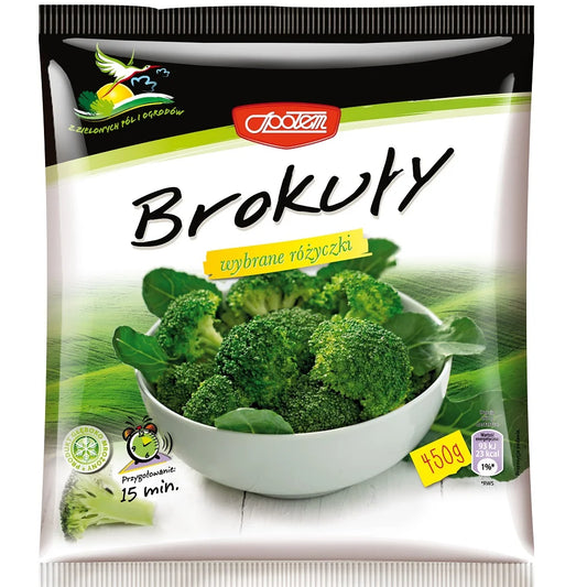 Brokuły różyczki mrożone 450g MW Społem