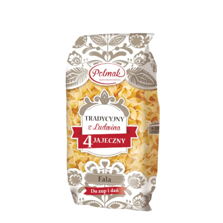 Makaron 4-jajeczny – fala 250g Polmak
