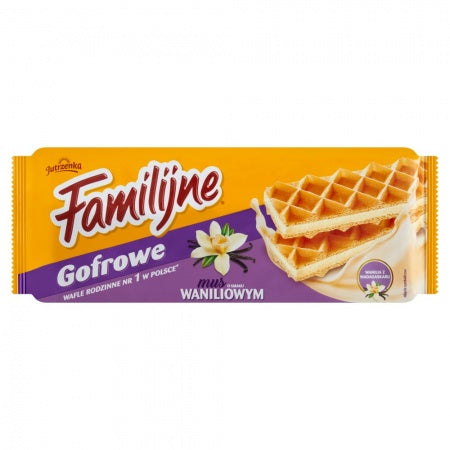 Wafle Familijne Gofrowe z musem waniliowym 130 g