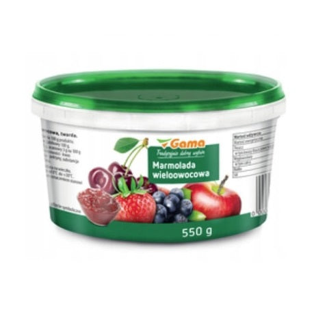 Marmolada wieloowocowa 550g Gama
