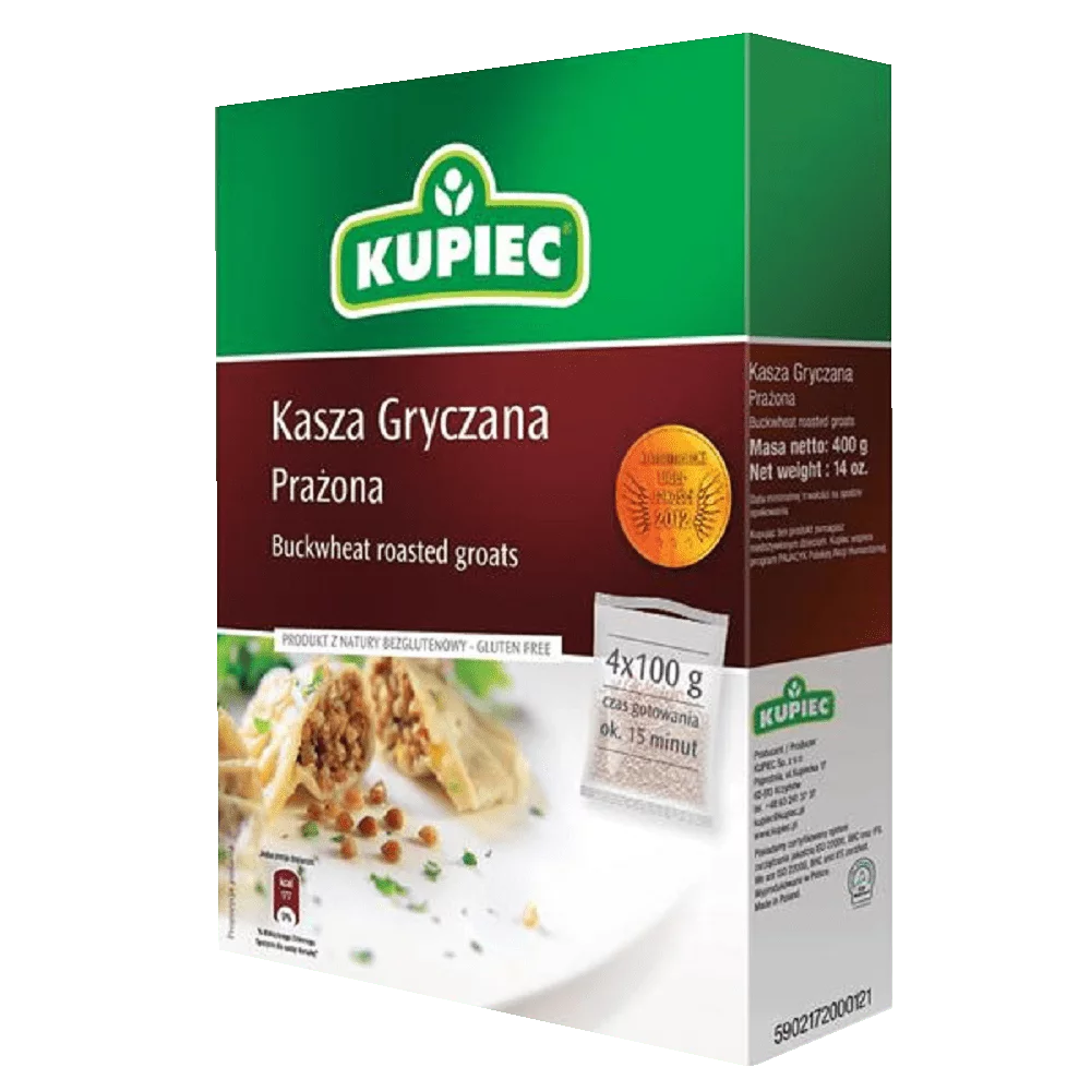 Kasza gryczana prażona 4x100g Kupiec