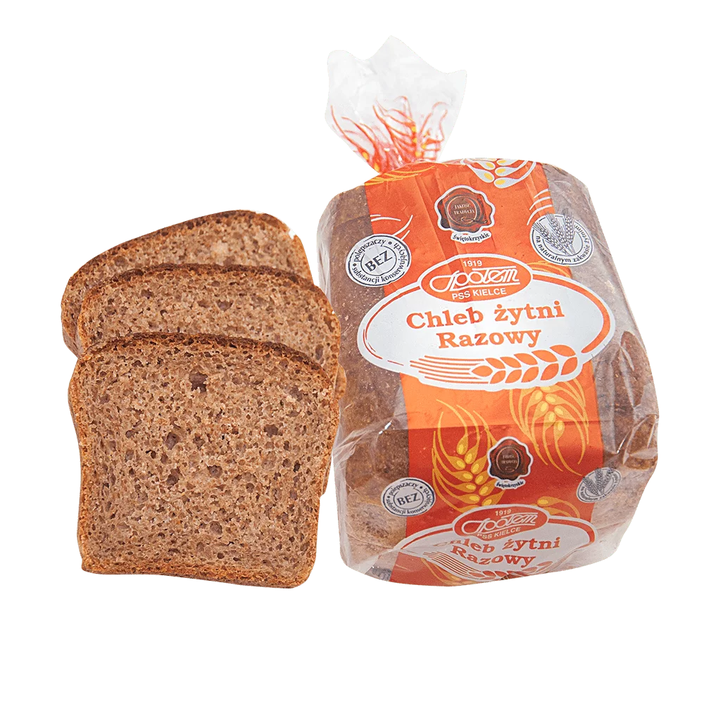 Chleb gatunkowy żytni razowy krojony 250g Piekarnia Społem PSS
