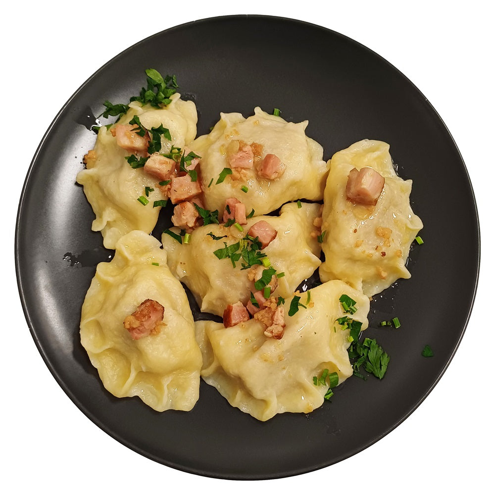 Pierogi premium z kapustą i grzybami ręcznie lepione kg Społem PSS