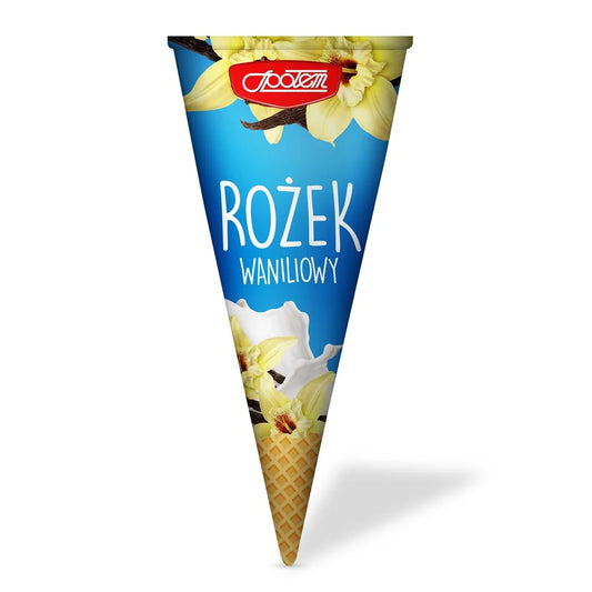 Lody rożek waniliowy 120ml MW Społem