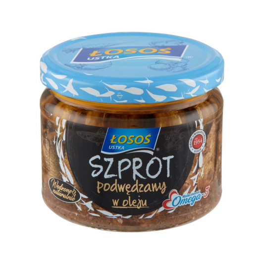 Szprot podwędzany w oleju 250g Łosoś Ustka