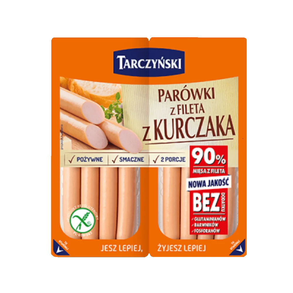 Parówki z fileta z kurczaka 180g Tarczyński