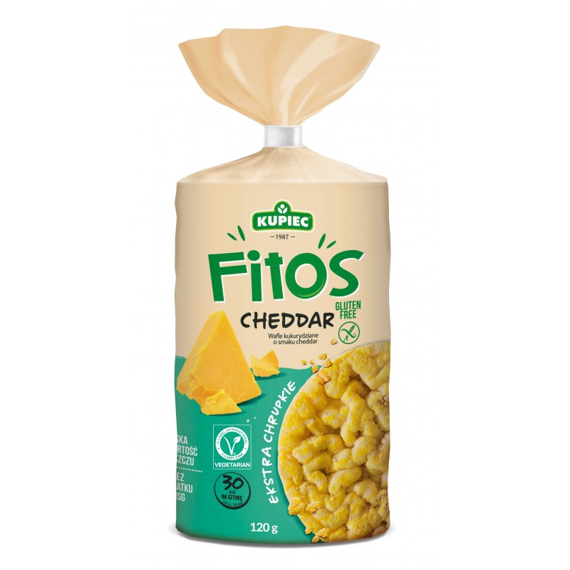 Wafle kukurydziane Fitos Śmietana Cheddar 120g Kupiec